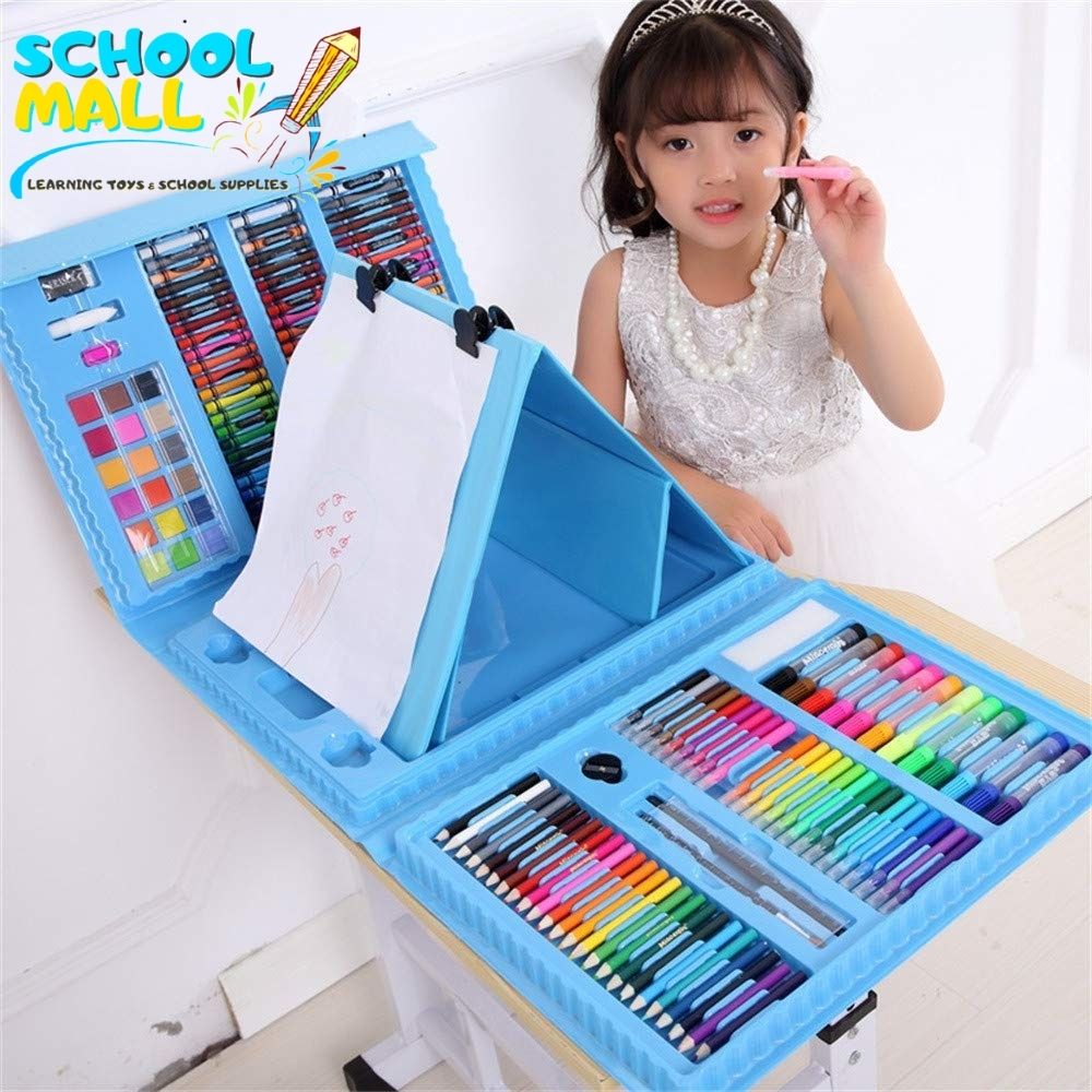 208 Piece Art Set – 3 layer with easel Painting & Drawing – School Mall –  Preschool Supplies – Educational Toys